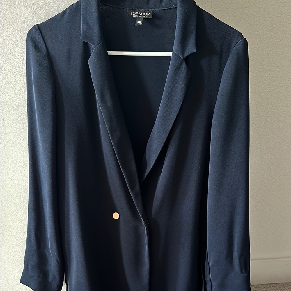 Topshop Blue Blazer Size 2